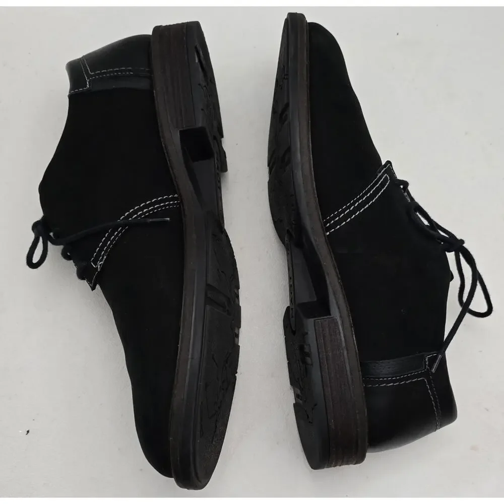 Naot Chief Oxford Shoes Black Nubuck Leather Mens 9.5/10 EU 43 Business Casual